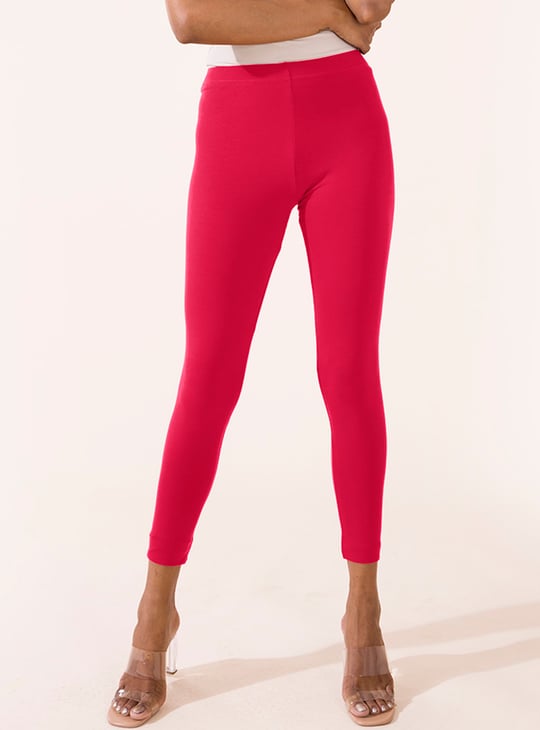 GO COLORS Women Solid Leggings