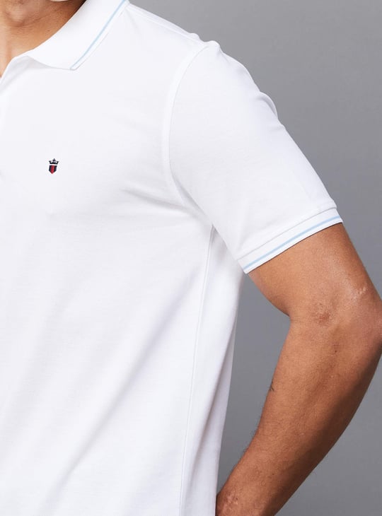 LP SPORT Men Solid Polo T-shirt
