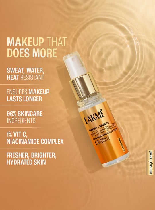 LAKME Vit C Superglow Skin Perfecting Makeup Fixer - 60ml
