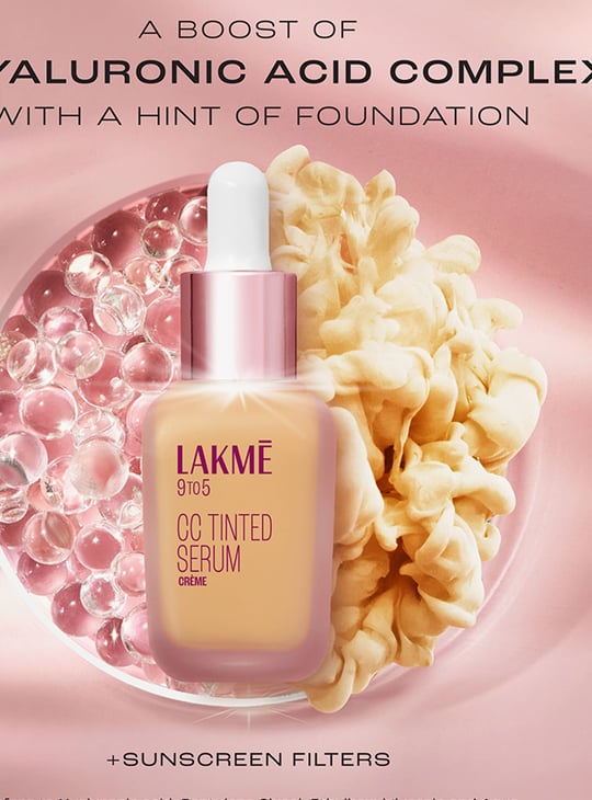 LAKME 9to5 CC Tinted Serum with Hyaluronic Acid - Dolce - 30ml