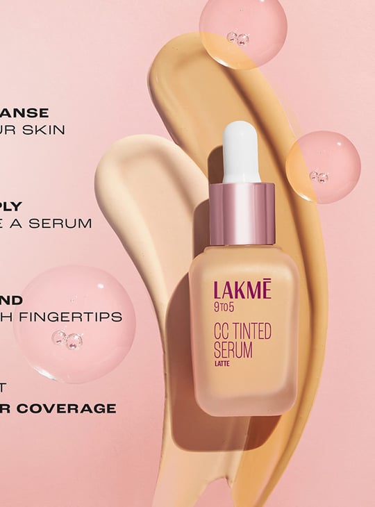 LAKME 9to5 CC Tinted Serum with Hyaluronic Acid - Dolce - 30ml