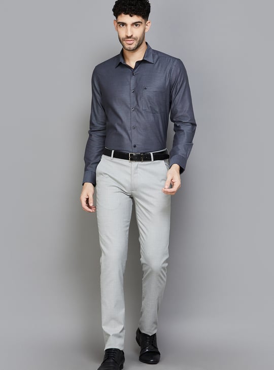 ARROW Men Solid Regular Fit Formal Shirt