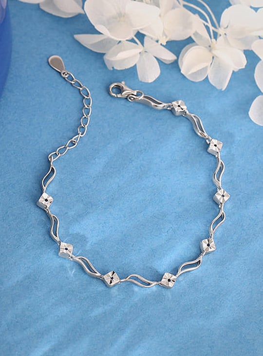 GIVA Sterling Silver Flamboyant Bracelet