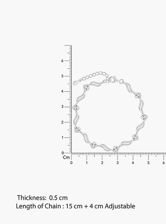 GIVA Sterling Silver Flamboyant Bracelet