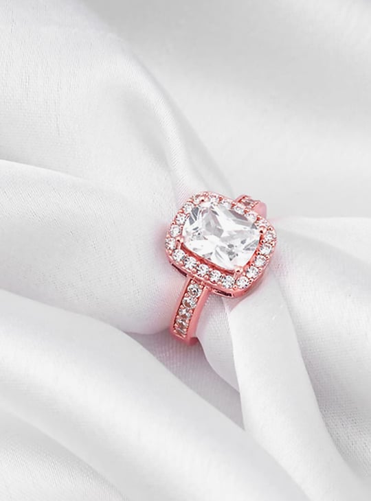 GIVA Sterling Silver Solitaire Finger Ring