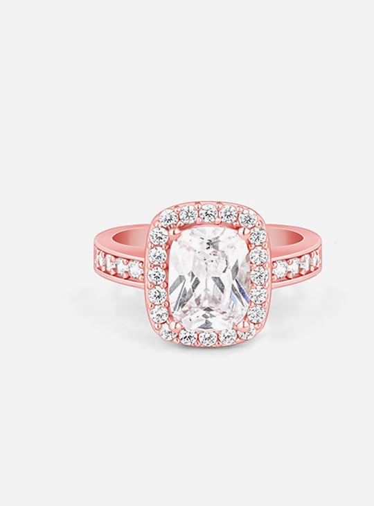 GIVA Sterling Silver Solitaire Finger Ring