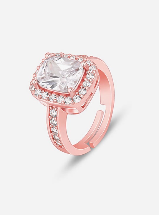 GIVA Sterling Silver Solitaire Finger Ring