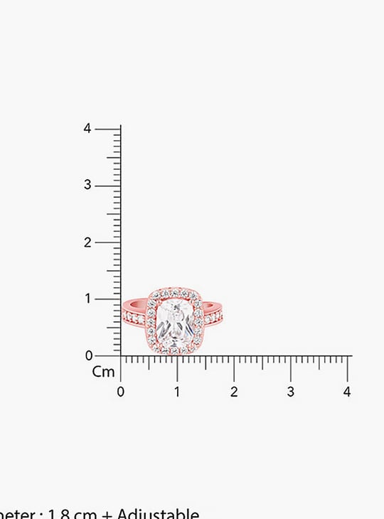 GIVA Sterling Silver Solitaire Finger Ring