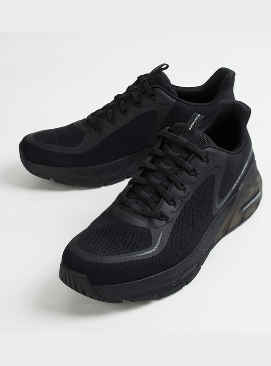 SKECHERS Men Mesh Lace-Up Running Shoes