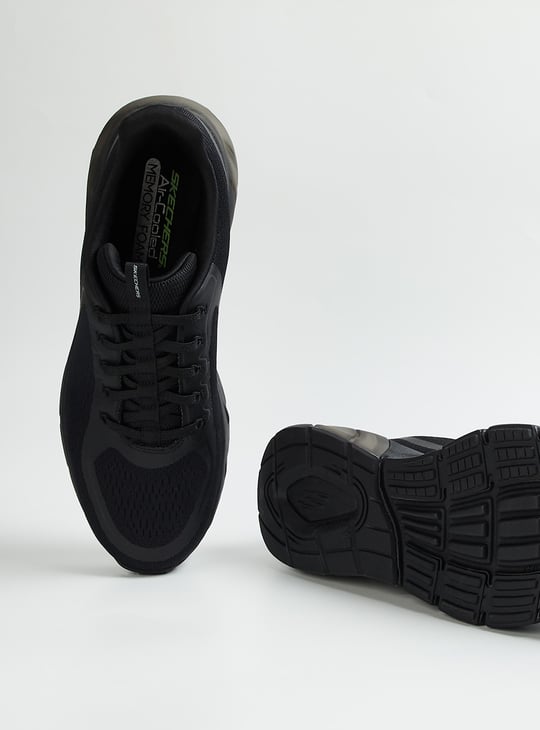 SKECHERS Men Mesh Lace-Up Running Shoes