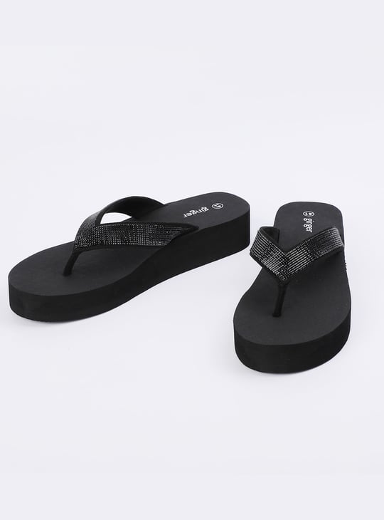 GINGER Embellished Flip-Flops