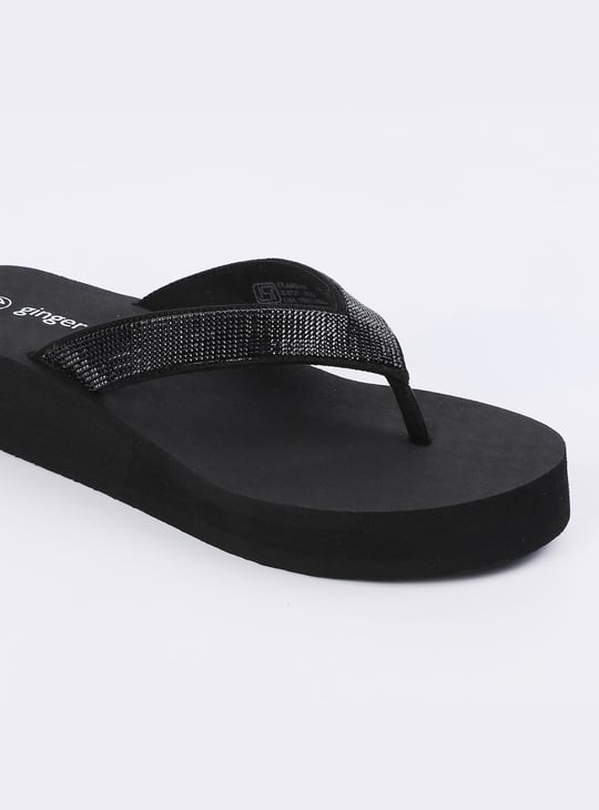 GINGER Embellished Flip-Flops