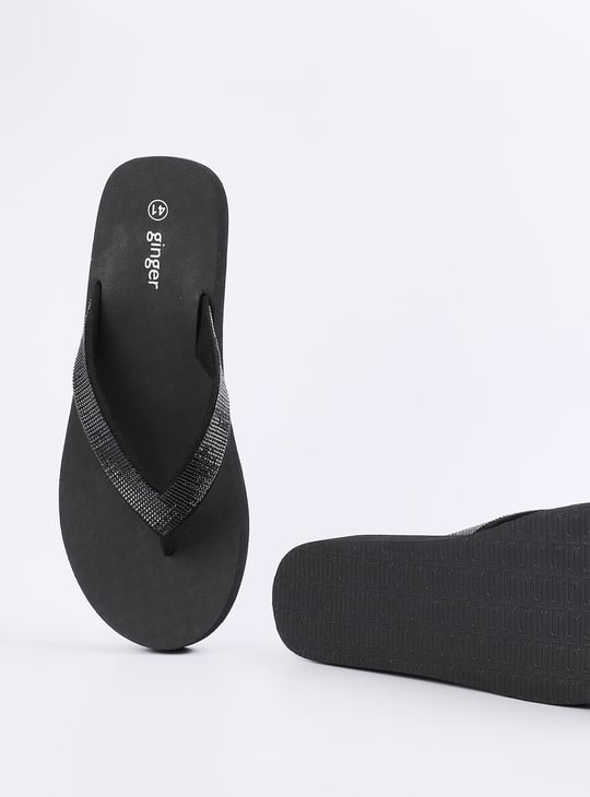 GINGER Embellished Flip-Flops