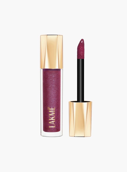 LAKME Glitterati Lip Glaze  - 501 Berry Sparkler - 5ml