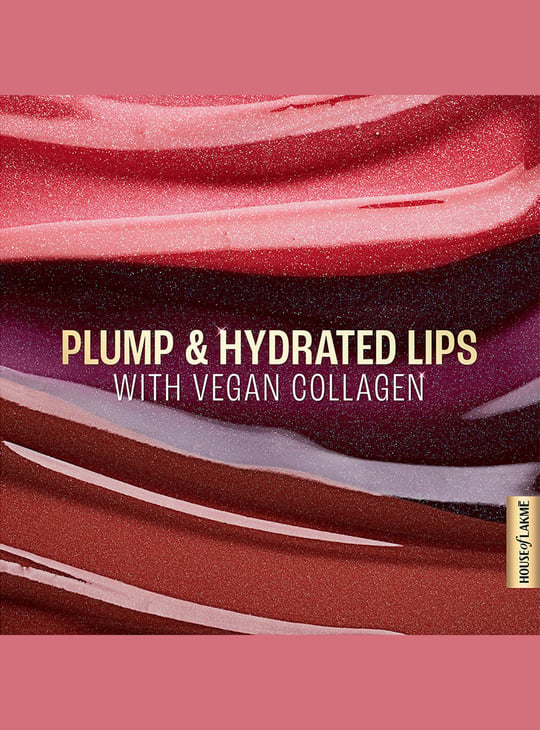 LAKME Glitterati Lip Glaze  - 501 Berry Sparkler - 5ml