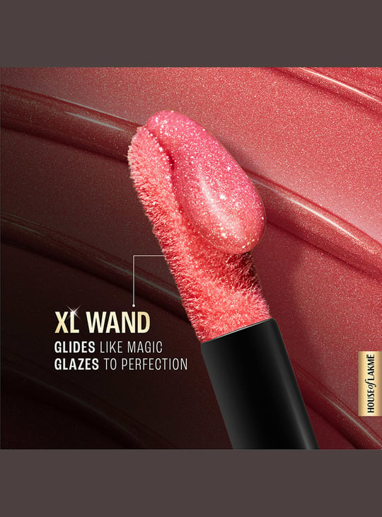 LAKME Glitterati Lip Glaze  - 501 Berry Sparkler - 5ml
