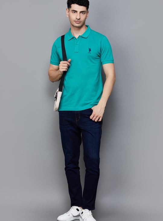 US POLO ASSN Solid Polo T-shirt