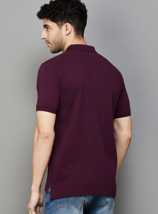 US POLO ASSN Solid Regular Fit Polo T-shirt