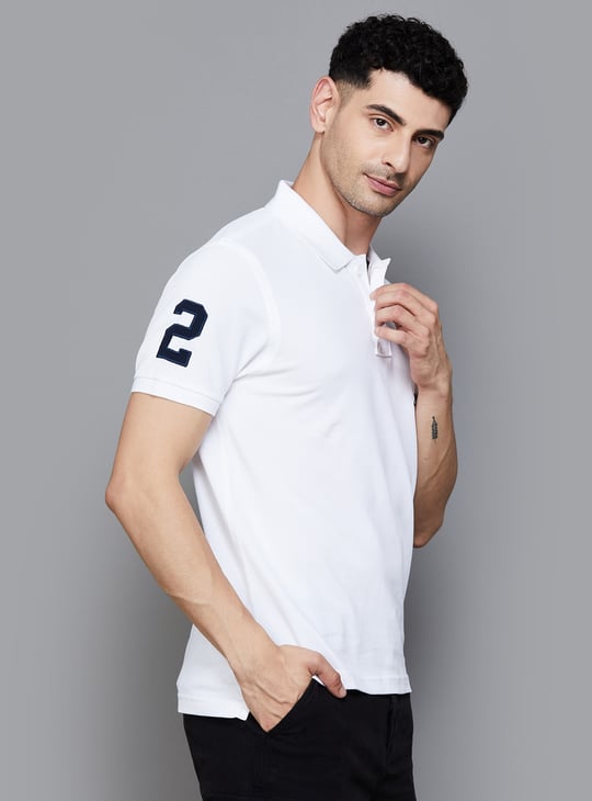 US POLO ASSN Logo Appliqued Polo T-shirt