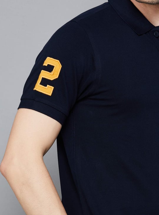 US POLO ASSN Logo Embroidered Regular Fit Polo T-Shirt