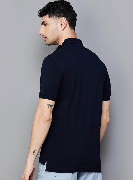 US POLO ASSN Logo Embroidered Regular Fit Polo T-Shirt