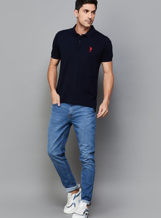 US POLO ASSN Solid Polo T-shirt