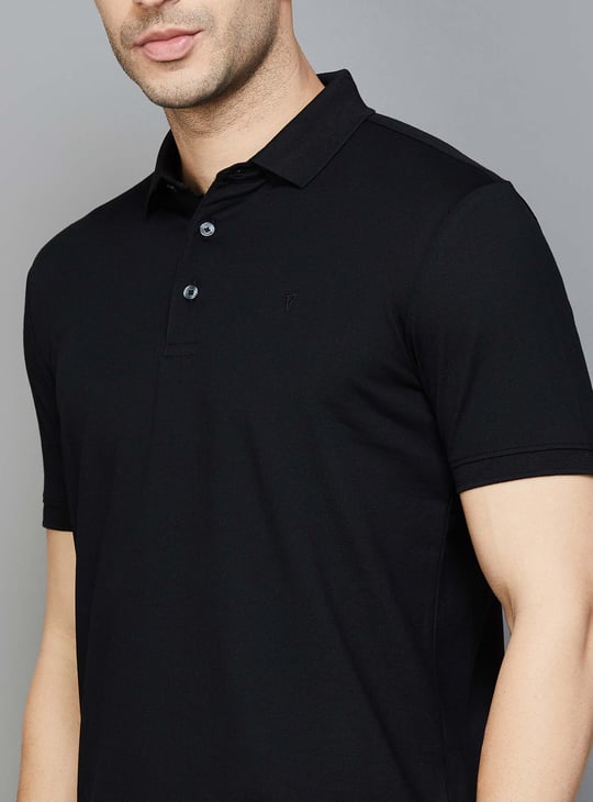 VAN HEUSEN Solid Regular Fit Polo T-shirt