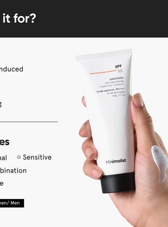 MINIMALIST SPF 50 PA ++++ Sunscreen - 50g