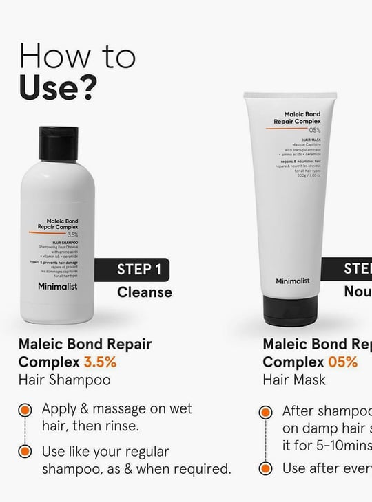 MINIMALIST Maleic Bond Repair Complex 3.5 Percent Hair Shampoo - 250ml