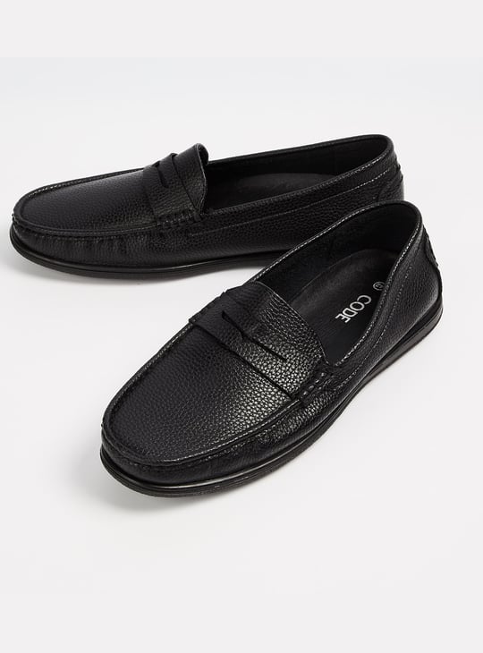 CODE Textured Loafers