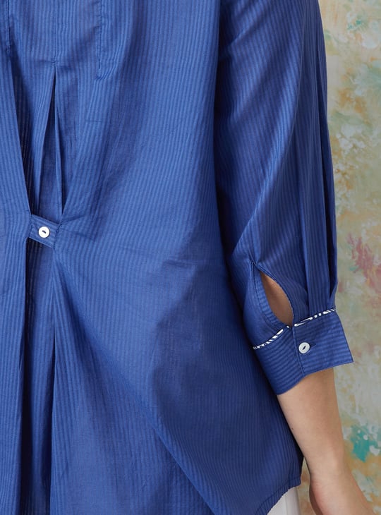 MELANGE Striped A-Line Tunic