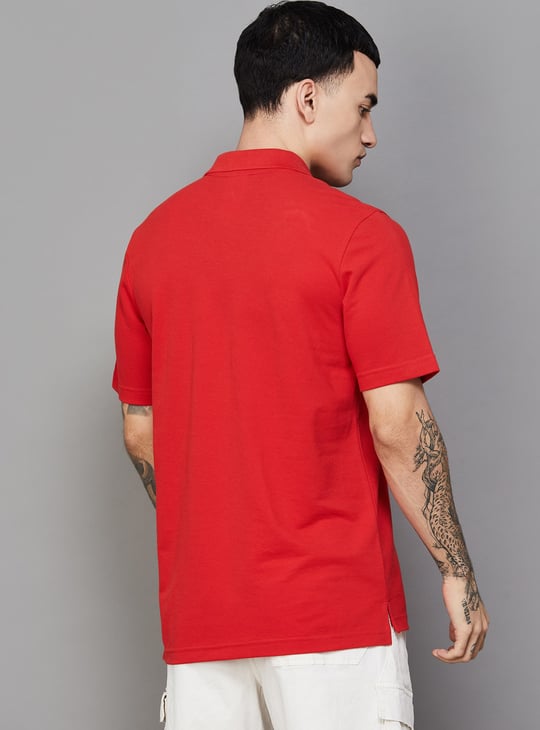 ADIDAS Solid Sports Polo T-shirt