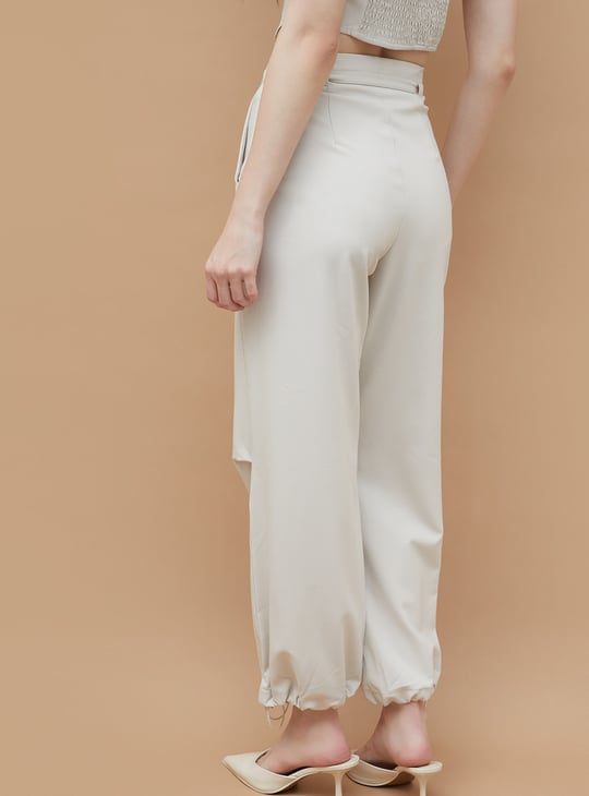 GINGER Solid Parachute Pants