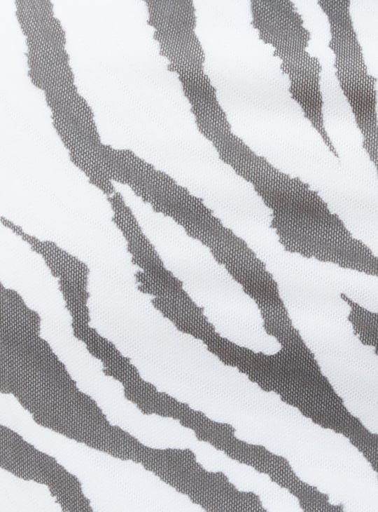 GINGER Printed Asymmetrical Top
