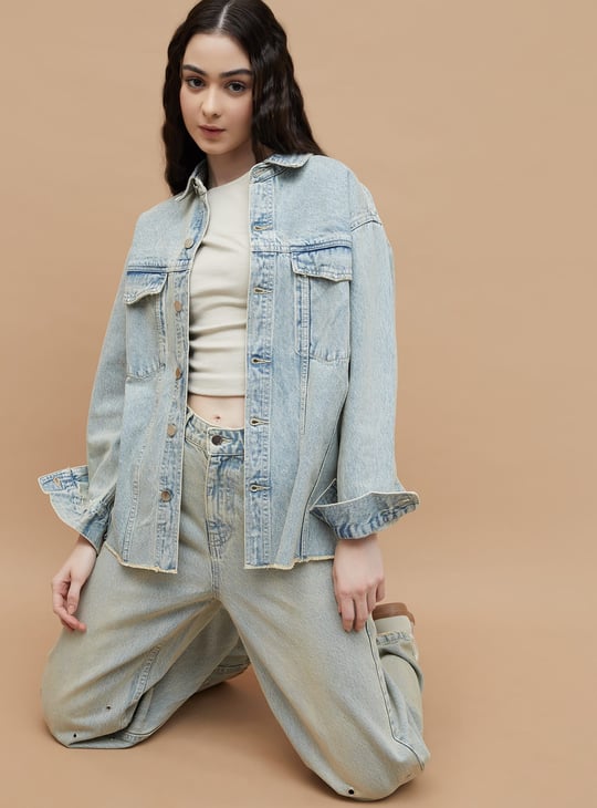 GINGER Washed Denim Shirt