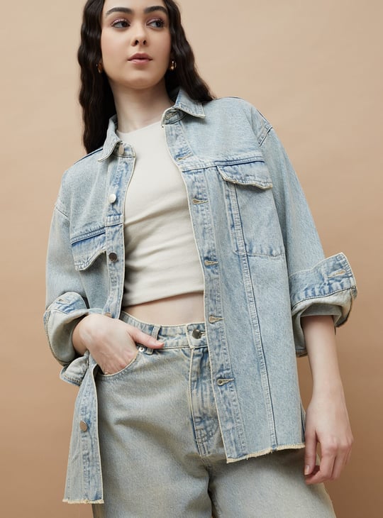 GINGER Washed Denim Shirt
