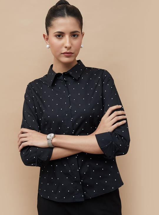 CODE CLASSIC Polka Dot Shirt