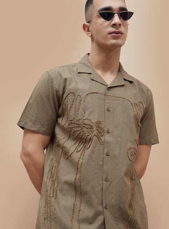 FORCA Embroidered Regular Fit Shirt
