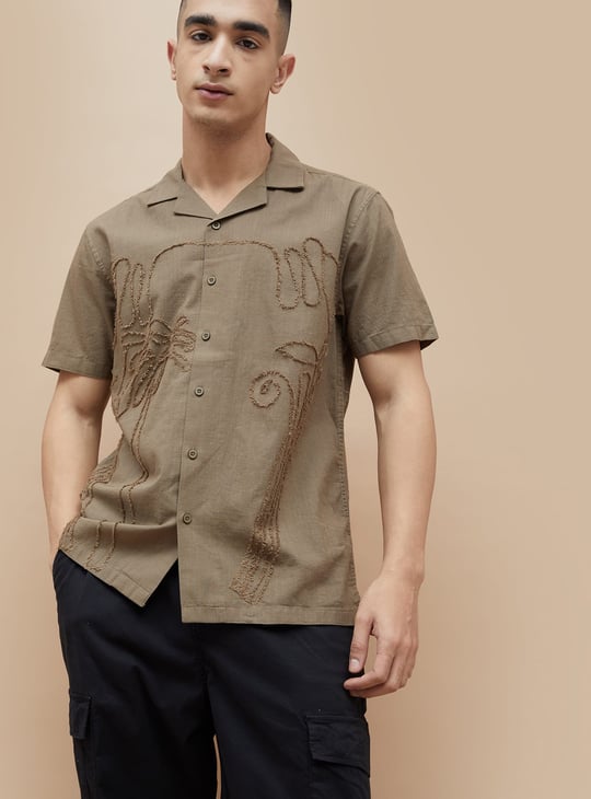 FORCA Embroidered Regular Fit Shirt