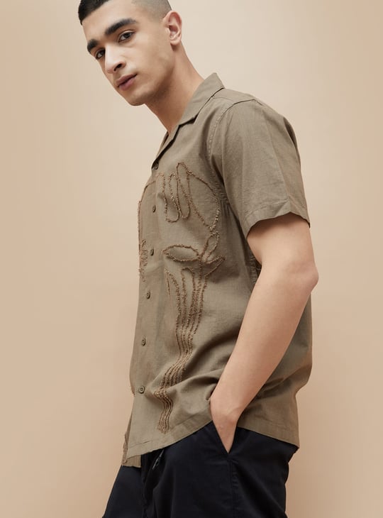 FORCA Embroidered Regular Fit Shirt