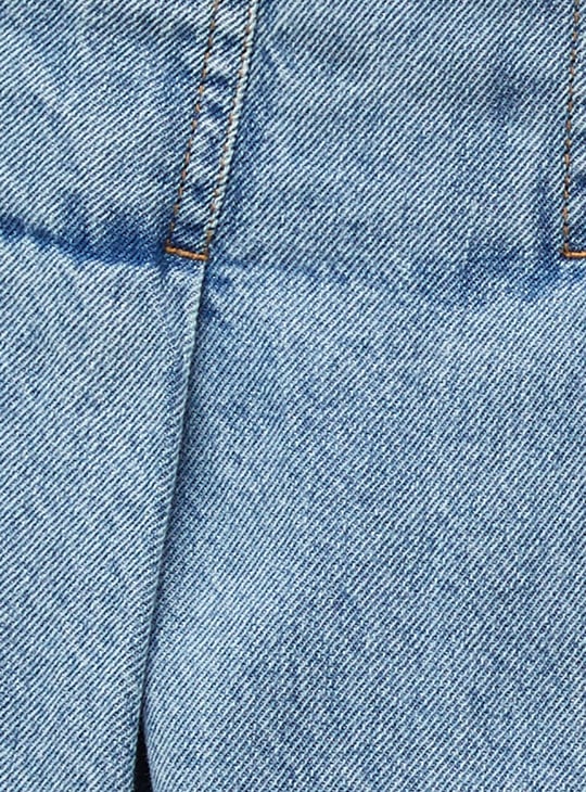 GINGER Solid Denim Skirt