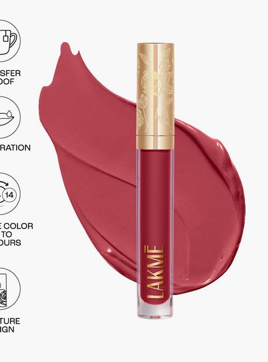 LAKME Rouge Bloom Matte Lip Liquid - 302 Delicate Daisy - 3.5ml