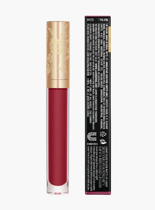 LAKME Rouge Bloom Matte Lip Liquid - 302 Delicate Daisy - 3.5ml