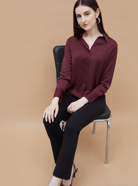 CODE Solid Regular Fit Shirt