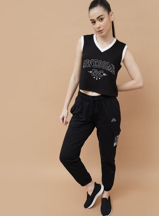 KAPPA Printed Sleeveless Crop T-shirt