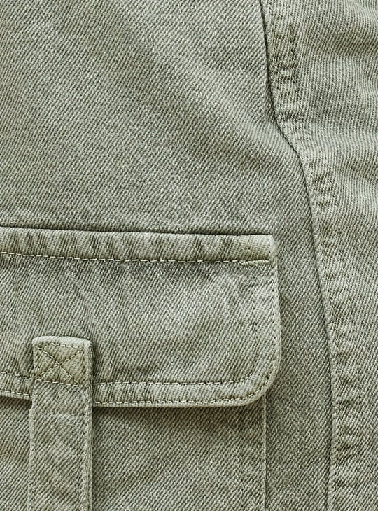 GINGER Washed Denim Skirt