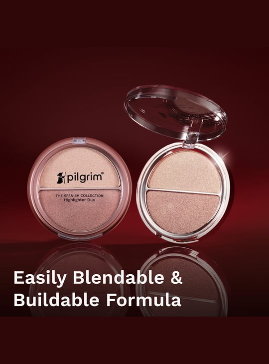 PILGRIM Highlighter Duo The Gold Rhythm Champangne Gold & Rose Gold- 11g