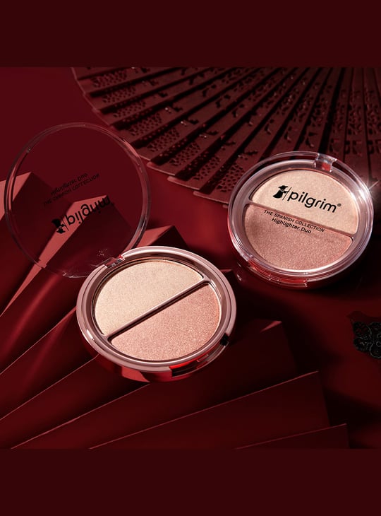 PILGRIM Highlighter Duo The Gold Rhythm Champangne Gold & Rose Gold- 11g