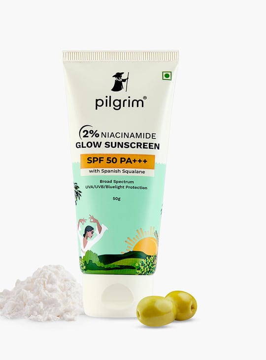 PILGRIM 2 Percent Niacinamide Sunscreen Glo Spf 50 Pa++ - 50g