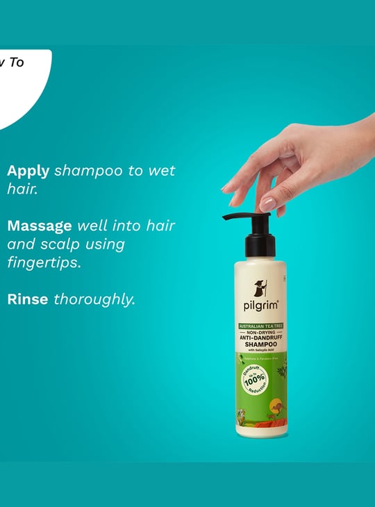 PILGRIM Australian Tea Tree Non-Drying Anti-Dandruff Shampoo - 200ml